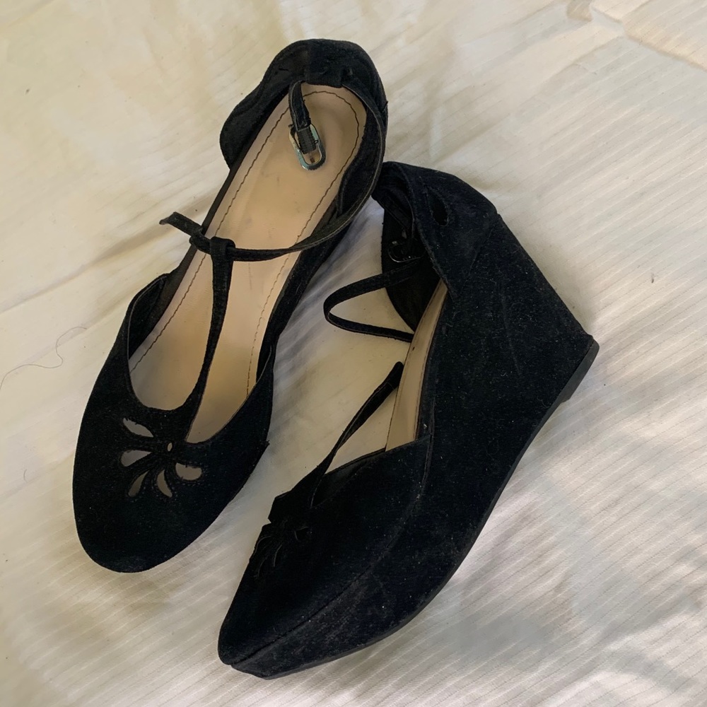 Black Platform/ Wedge Heels